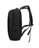 PU Backpack Laptop Travel Bag USB Port 15″ Black – LB210