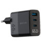 65W GaN Wall Charger with 1x USB-A & 2x USB-C l Led Display – ...